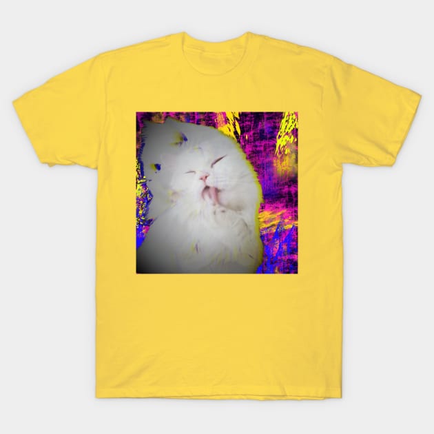 Psychedelic Cat T-Shirt by TheRealFG